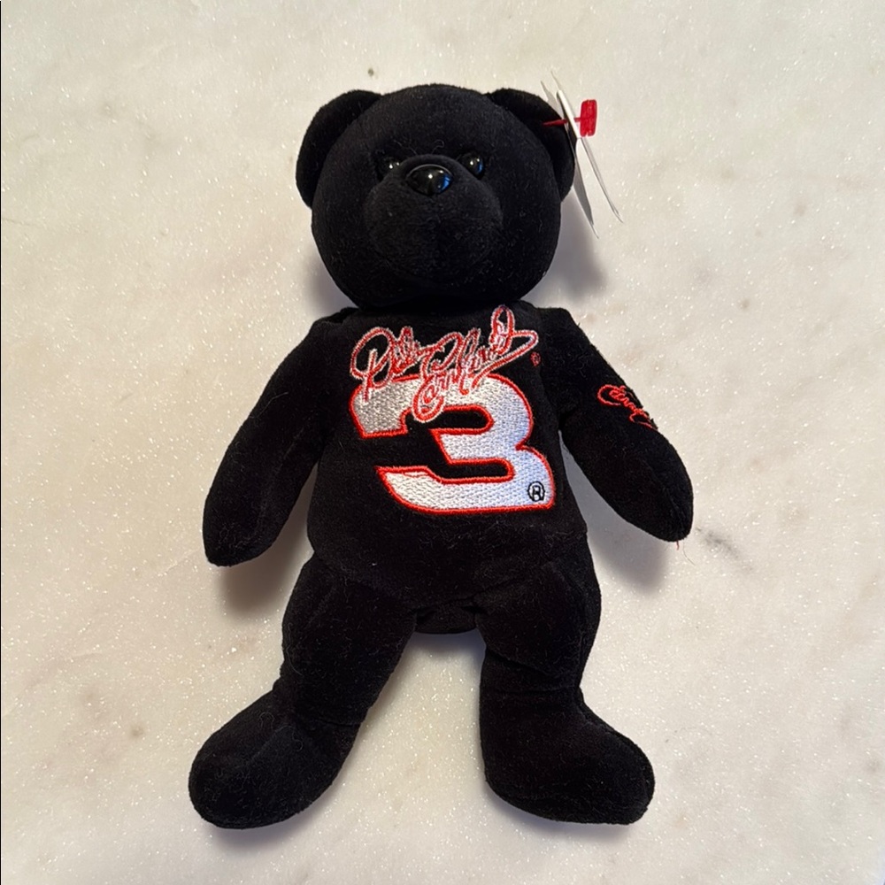 Collectible Avon Dale Earnhardt Commemorative Bean Bag Bear